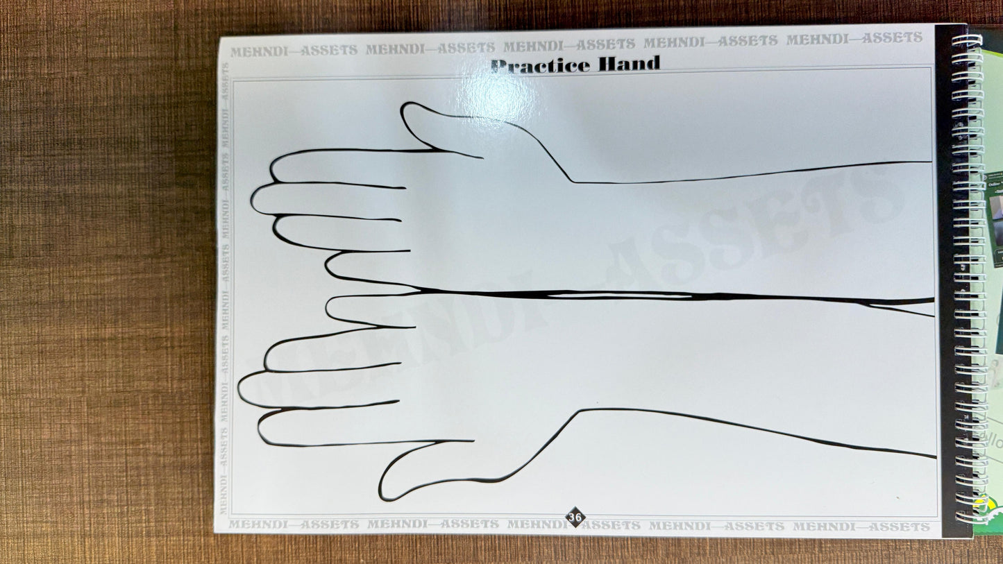 Practice book with Heena kit