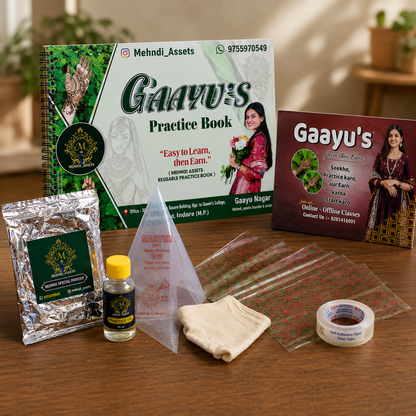 Practice & Sketch Combo – Complete Mehndi Learning Kit