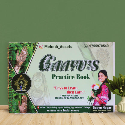 Practice book with Heena kit