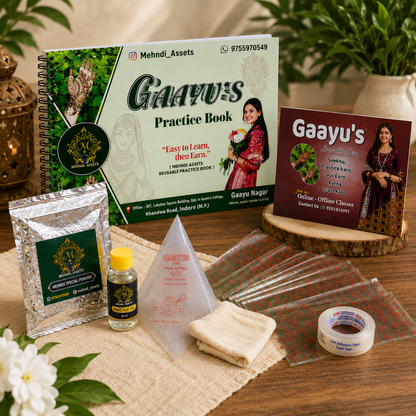 Practice & Sketch Combo – Complete Mehndi Learning Kit
